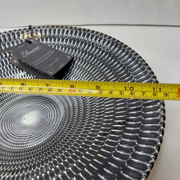 SILVERINA ISTANBUL DECORATIVE BOLW HANDMADE GLASS USING 99% SILVER MADE IN TURKE - Picture 7 of 11